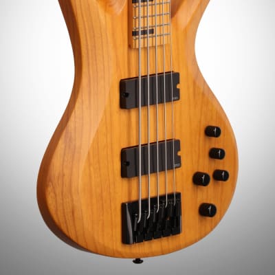 Schecter Session Riot 5 Electric Bass, Aged Natural Satin image 3