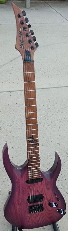 Solar Guitars AB1.6HTPB 2022 - Trans Purple Burst Matte image 1