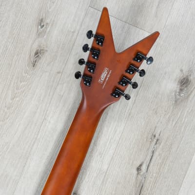 Dean ML Select 8-String Multiscale Guitar, Satin Natural Black Burst, Kahler Tremolo image 9