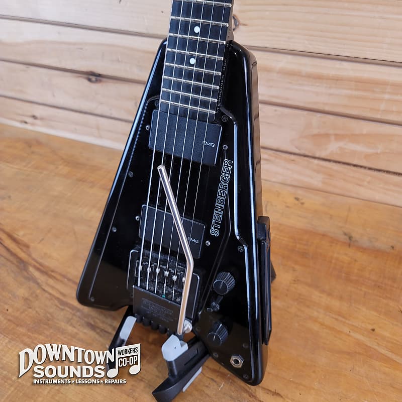 Steinberger GP2S Electric Guitar with Steinberger Gig Bag - S Trem, Passive EMGs, Black, 6lbs 8oz image 1