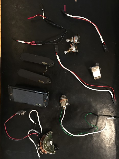 新作商品 used EMG Canada Reverb | Black Set Pickup HSS ギター