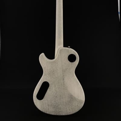 Skermetta Guitars Petros R-100 in White Doghair Satin image 5