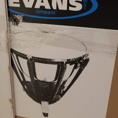 2 Evans Evans Strata Series Timpani Drum Heads, 36 inch White/Opaque image 1