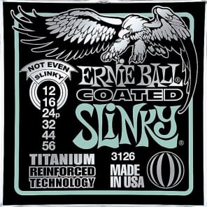 Ernie Ball 3126 Coated Electric Not Even Slinky Guitar Strings (12-56)