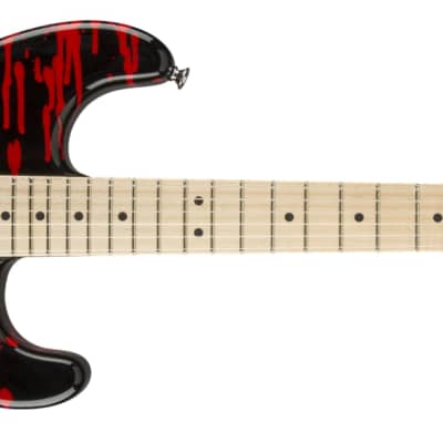 Charvel Warren DeMartini Signature Pro-Mod Blood and Skull, Maple Fingerboard, Blood and Skull Electric Guitar 2969171590 image 1