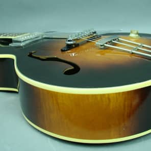 Kay  Barney Kessel "Artist" Model K6701 Sunburst Hollowbody Electric Guitar 1957 Sunburst image 8