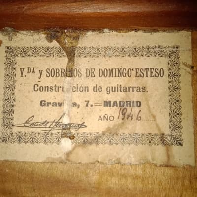 Viuda y Sobrinos de Domingo Esteso 1946 Hermanos Conde - amazing and historically important guitar + video! image 11