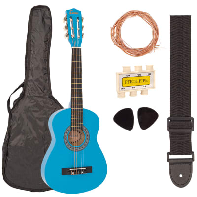 Encore Junior Size 30" Classic Guitar Pack ~ Blue image 2