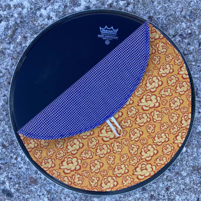 15" reversible cloth drum cover - partial mute - dampener - compare to Drum Tortillas and Big Fat Snare image 2