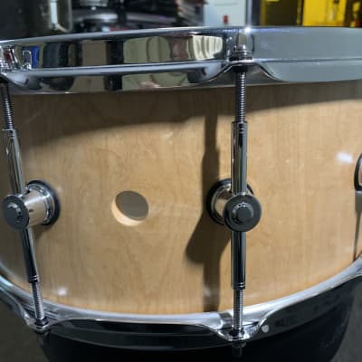 Hendrix Snare drum  Natural maple player stave 6.5 x 14 image 9