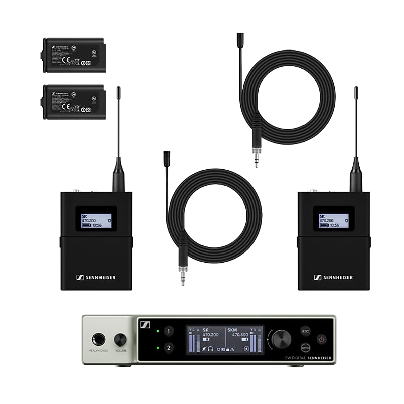 Sennheiser EW-DX MKE 2 SET Dual-Channel Digital Wireless | Reverb