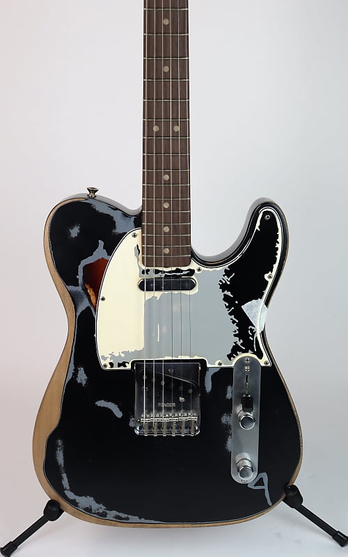 Fender Joe Strummer Telecaster Black over 3-Color Sunburst image 1