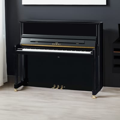 Pre-Owned Kawai 48” K-300 Upright Piano | Polished Ebony