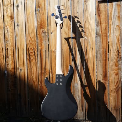 G&L USA Kiloton-5/Fretless/Lined Jet Black Satin Frost 5-String Electric Bass Guitar w/ Black Tolex Case (2023) image 3