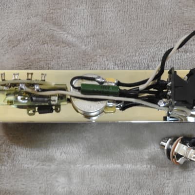 Loaded Pre Wired 3 Pickup 7 Way Telecaster Nickel Control Plate With Kluson Nickel Control Plate, Gotoh Nickel Dome Knobs, CRL 5 Way Switch, Russian Paper In Oil .047uF Tone Cap, CTS Vol Pot, CTS Push/Pull Tone Pot, Pure Tone Jack, and Gavitt Cloth Wire! image 12