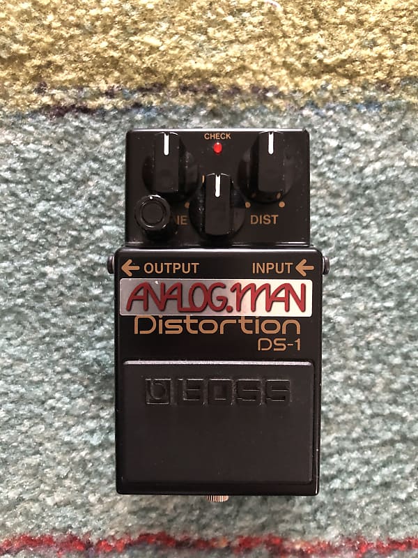 Analogman Modded Boss DS-1 Distortion 40th Anniversary w/ mid