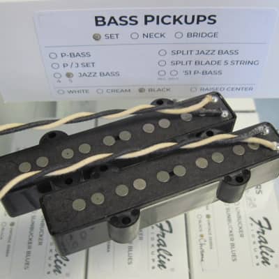 Lindy Fralin 5-String Jazz Bass Pickups Set  Black image 2