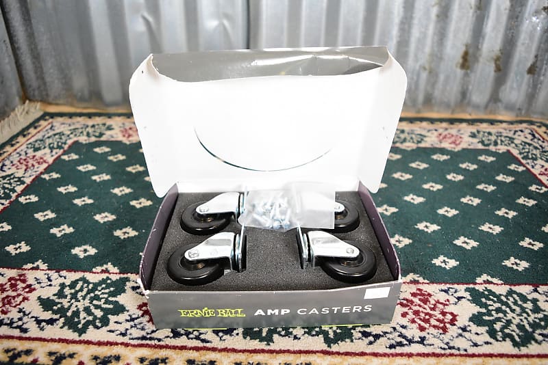 Ernie Ball P06101 Amp Caster Set Standard Plate Mount Reverb