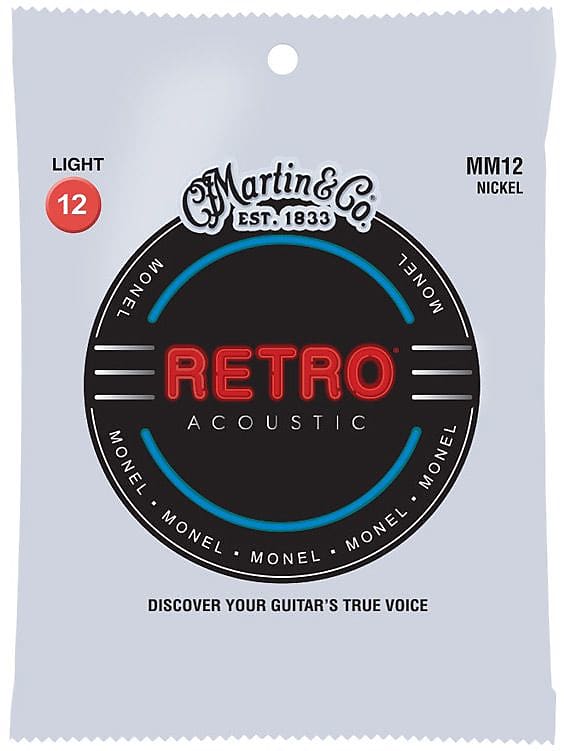 Martin MM12 Retro Monel Wound Light Guage Set, 12-54 image 1