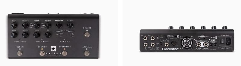 Blackstar AMPED 3 3-Channel 100-Watt Pedalboard Guitar Amp Head 2023 - Present - Black image 1