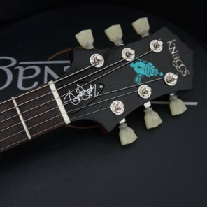 Knaggs Guitars Steve Stevens SSC in Ocean Blue Burst with Tier 1 Top plus Signed Raygun & Backplate image 9
