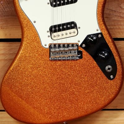 FENDER PAWN SHOP SUPER-SONIC MINT! 2012 Orange Flake Offset Guitar HH 08567 image 5