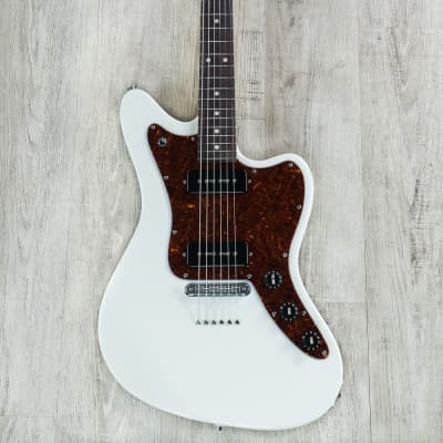 Suhr Classic JM Guitar, Rosewood Fretboard, S90 P90s, TP6 Bridge, Olympic White image 3
