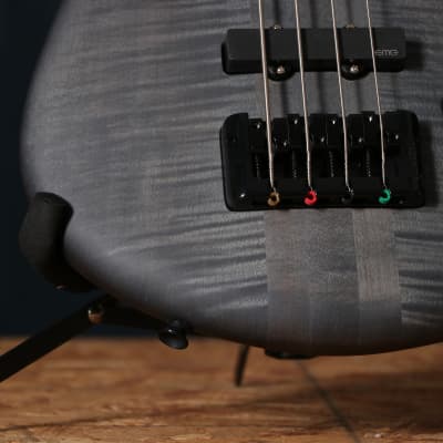 Spector Euro 4LX Electric Bass Guitar in Trans Black Stain Matte image 4