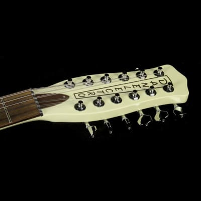 Danelectro D59V12-VWHT Shorthorn Shape Vintage 12-String Electric Guitar w/Hard Case image 4