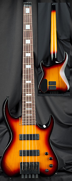 Kiesel Carvin Vader VB5 5 String Headless Electric Bass Guitar
