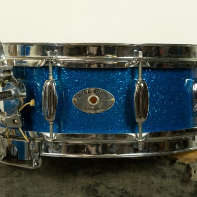 1960s Rogers Swingtime Blue Sparkle Pearl Drum Set image 25