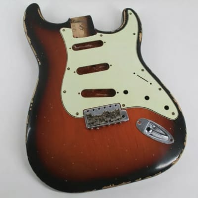 MJT  Lightweight Stratocaster Body  2022 3 Tone Sunburst image 1