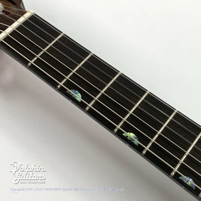 Sand Guitars Custom Sand guitar Abalone Trim Mahogany without Sound Hole -Free Shipping! image 4