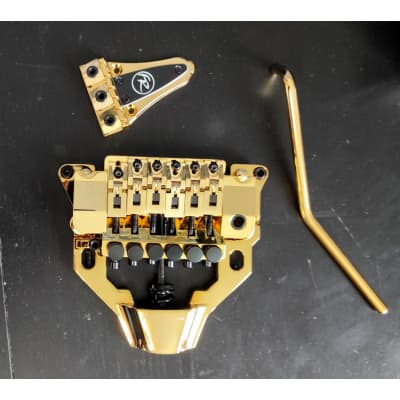 Gold Original Floyd Rose Surface-mounting FRX Tremolo System image 8