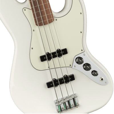 Fender Player Jazz Bass Fretless Pau Ferro Fingerboard 0149933515 Polar White image 1