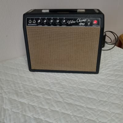 1965 Fender Vibro Champ Amp - Black Face Transitional image 25