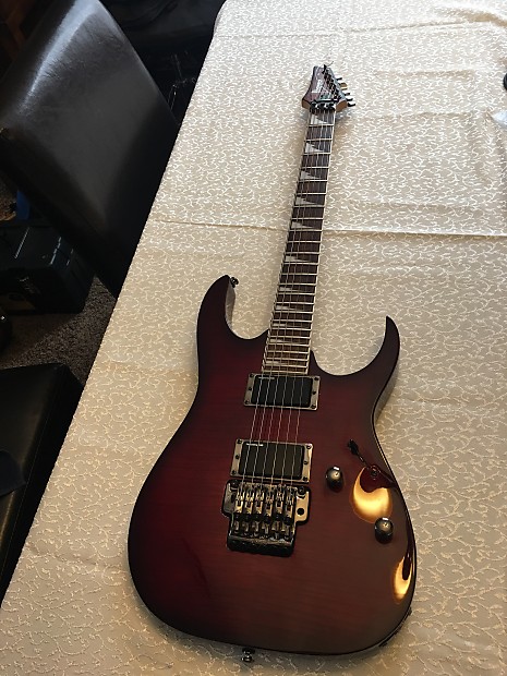 Ibanez RG 420EX fm 2008 Flame Maple Red | Reverb