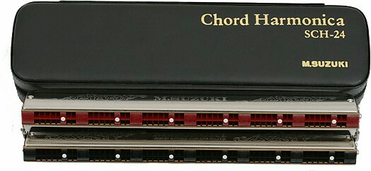 Suzuki SCH-24 Chord Harmonica 96-Notes, 24 Chords. Brand New