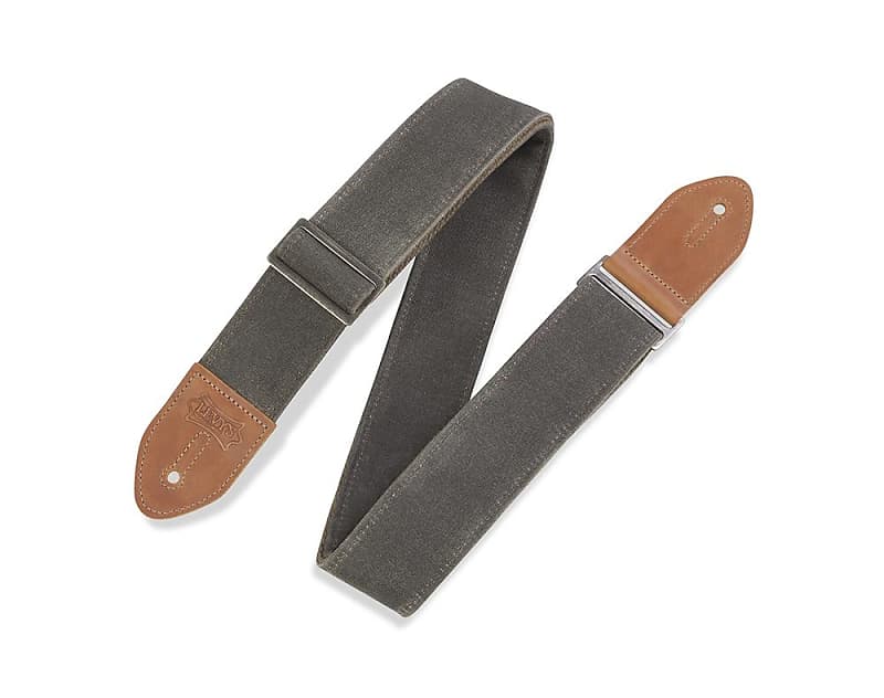 Levy's M7WC-FGN 2" Wide Waxed Canvas Guitar Strap image 1