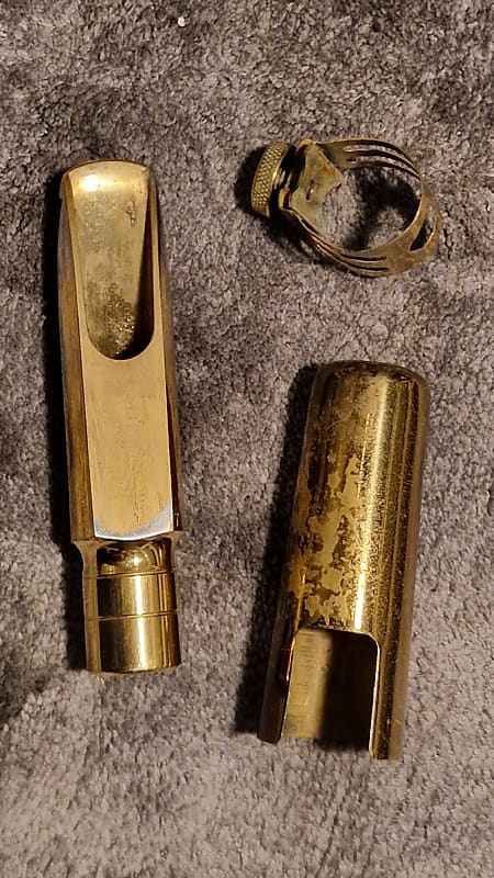 Otto Link Florida stm no USA 7 Brian Powell ",100" refaced tenor mouthpiece with ligatur and cap image 1