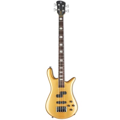 Spector Euro 4 Classic 4 String Bass Guitar Metallic Gold image 1