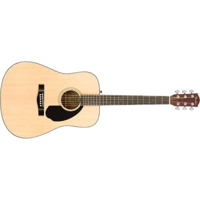 Fender CD-60S Dreadnought Acoustic Guitar, Walnut Fingerboard, Natural image 1