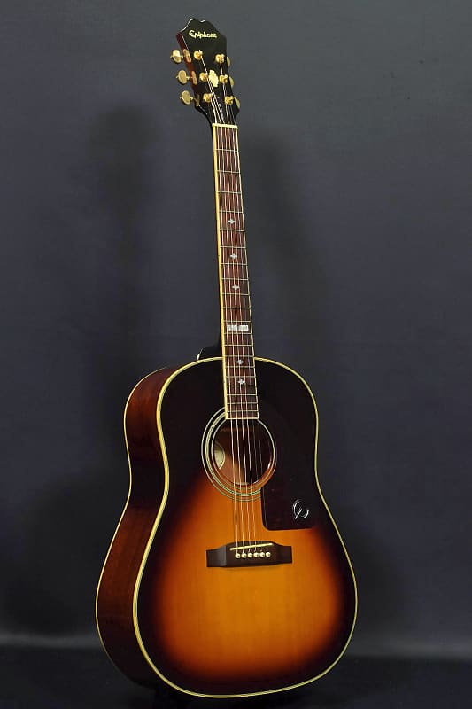 Epiphone アコースティックギター AJ-18S ヴィンテージサンバースト Epiphone AJ 18S VSB Vintage Sunburst Acoustic Guitar | Reverb
