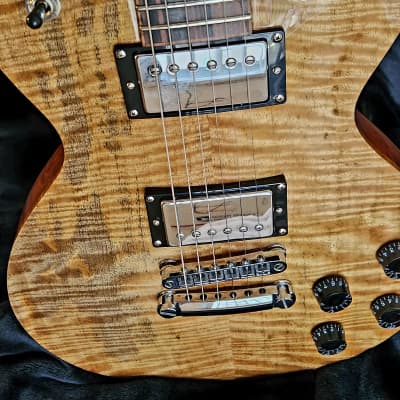 SJ Custom Guitars  Les Paul ,Flame Mango top, mahogany back, Grover tuners image 22
