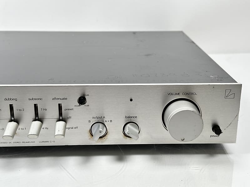 Vintage Luxman C-12 Stereo Preamplifier Line & Phono Stage | Reverb