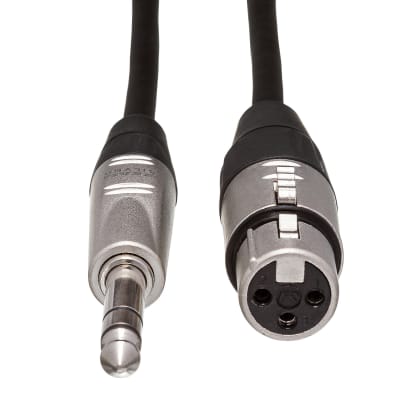 Hosa Pro Balanced Interconnect, REAN XLR3F to 1/4 in TRS, 5 ft image 4