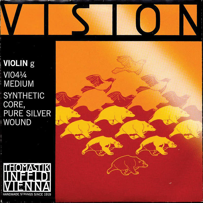 Thomastik-Infeld VI04 Vision Silver-Wound Synthetic Core 1/4 Violin String - G (Medium) image 1