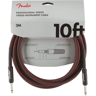 Fender Professional Series Straight / Straight TS Instrument Cable - 10'