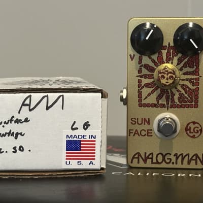 Analogman Sun Face LG Low Gain Germanium Fuzz with Sun Dial Knob 2002 -  2021 - Gold