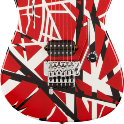 Demo - EVH Striped Series Red with Black Stripes image 5